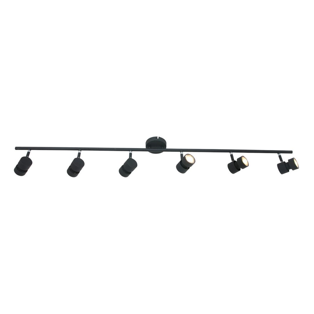 Moderne metalen plafonnière zwart Steinhauer Natasja led - Afbeelding 14