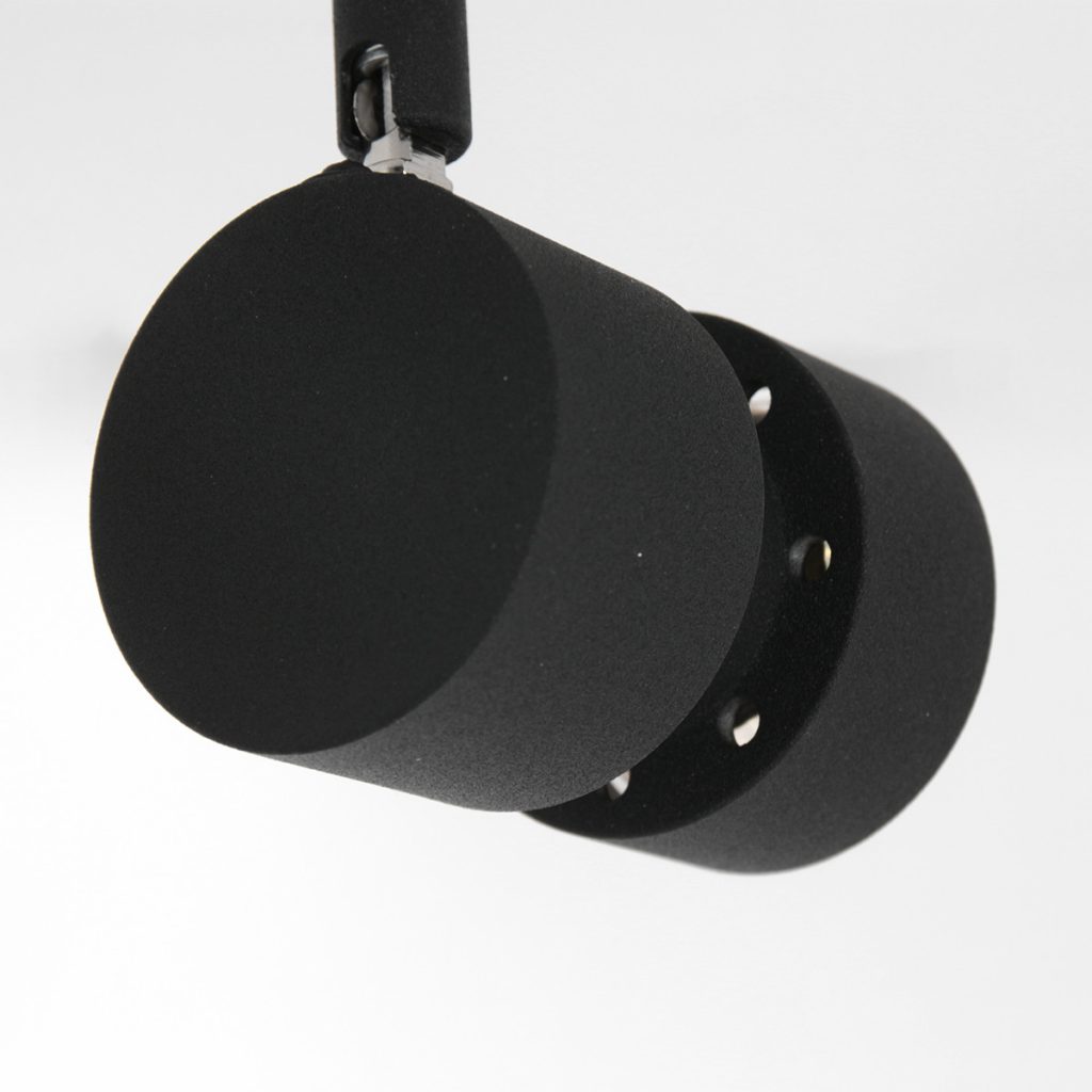 Moderne metalen plafonnière zwart Steinhauer Natasja led - Afbeelding 4