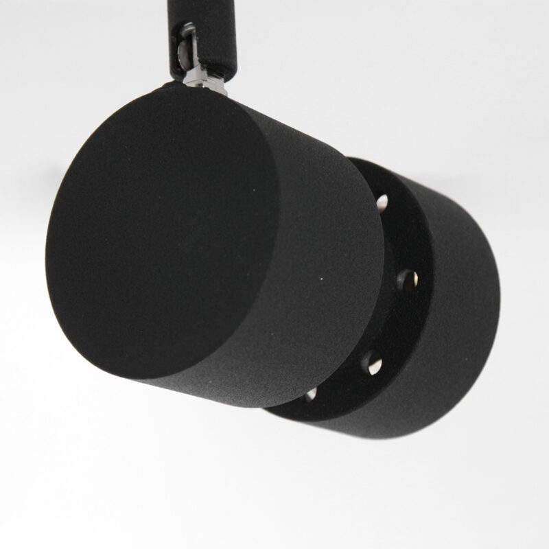 Moderne metalen plafonnière zwart Steinhauer Natasja led - Afbeelding 4