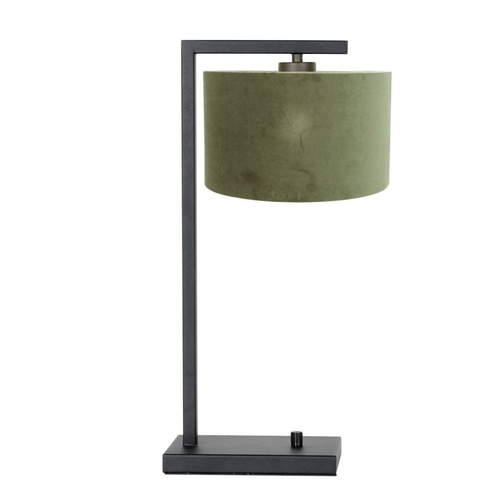 Metalen tafellamp met groene kap Steinhauer Stang - Afbeelding 2
