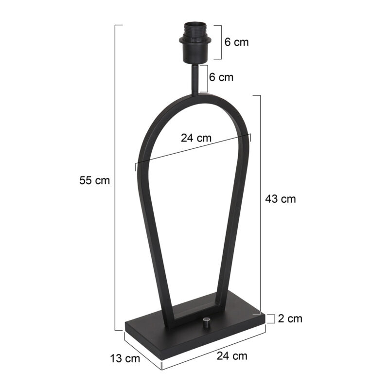 steinhauer-tafellamp-stang-zwart-metaal-lossearmatuur-e27-3503zw-1