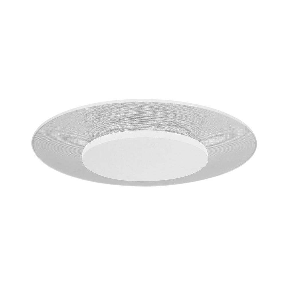 Moderne metalen witte kunststof plafonnière Steinhauer Lido - Afbeelding 2