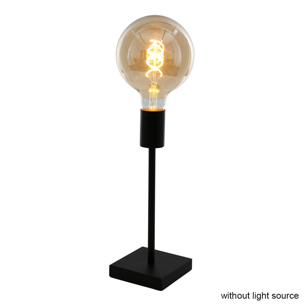 Trendy zwarte metalen tafellamp Mexlite Minimalics