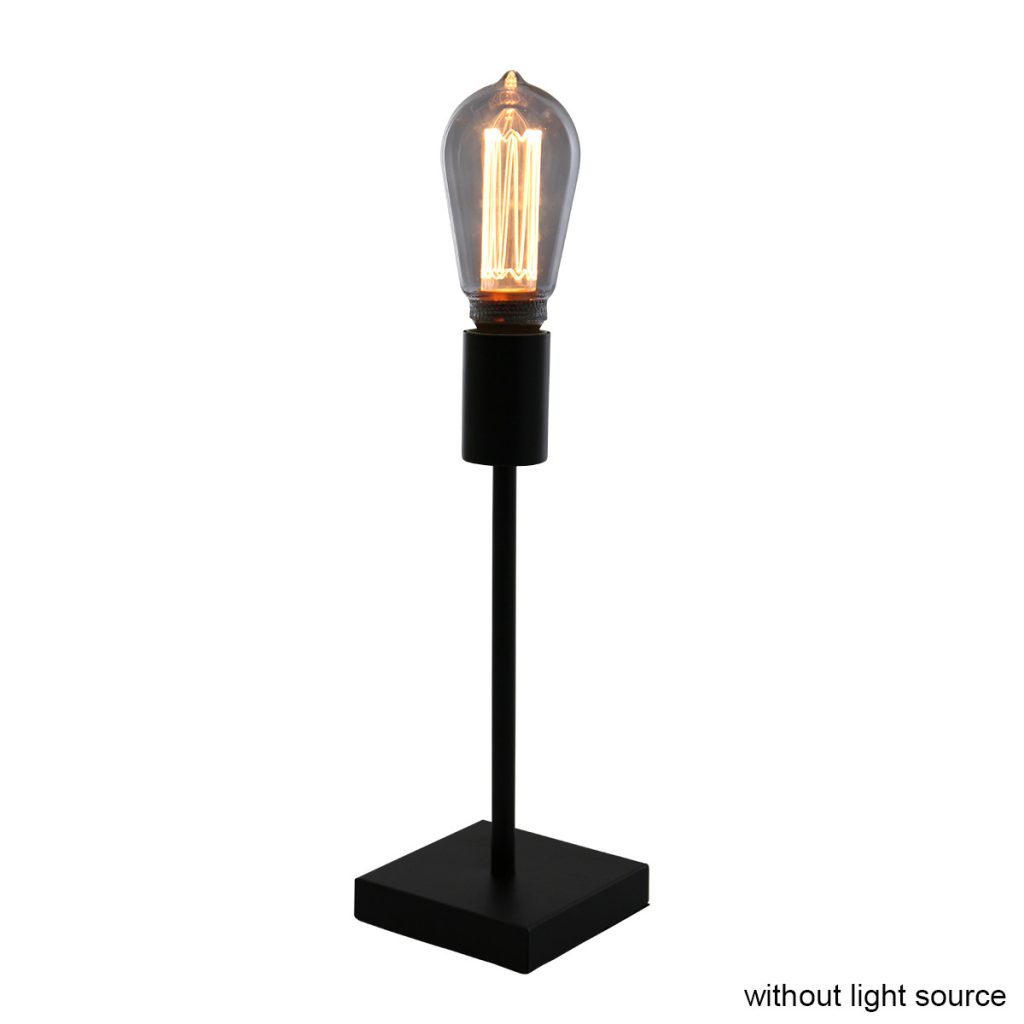 Trendy zwarte metalen tafellamp Mexlite Minimalics - Afbeelding 11
