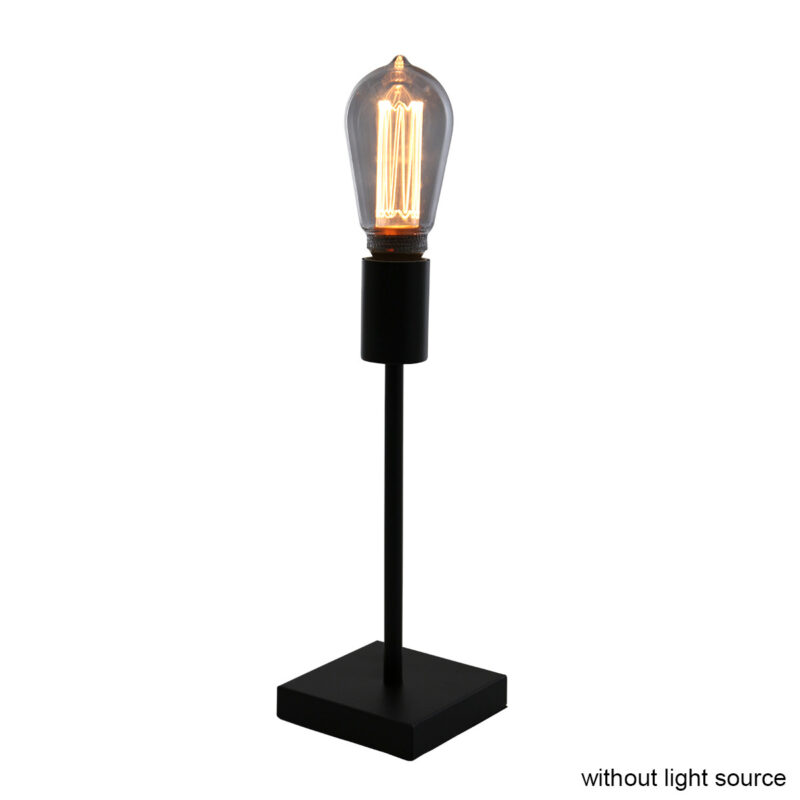 Trendy zwarte metalen tafellamp Mexlite Minimalics - Afbeelding 11