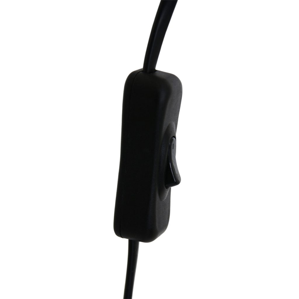 Trendy zwarte metalen tafellamp Mexlite Minimalics - Afbeelding 12