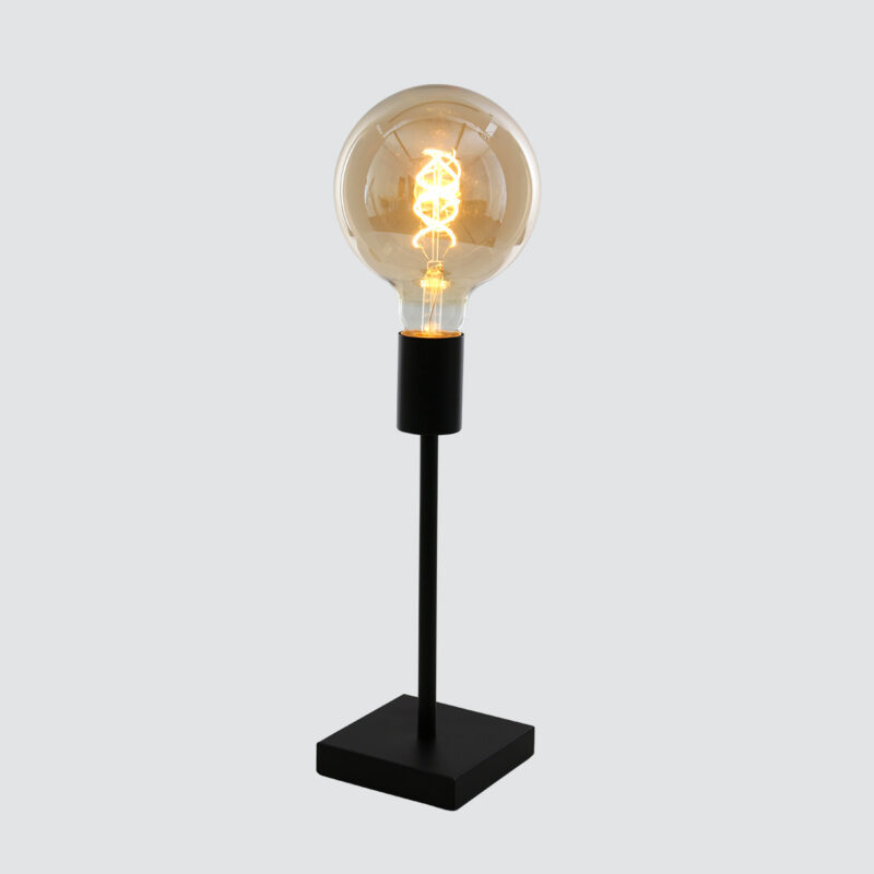 Trendy zwarte metalen tafellamp Mexlite Minimalics - Afbeelding 15