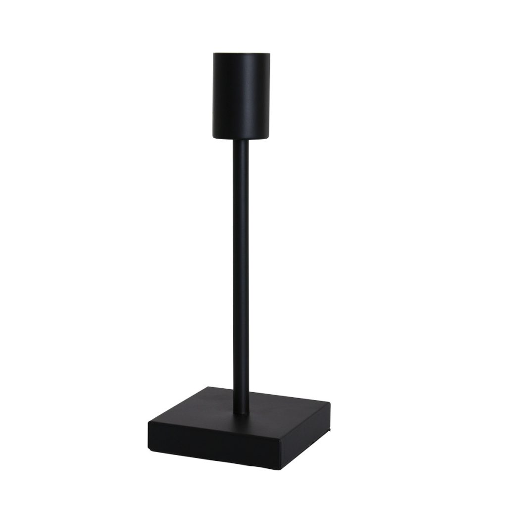 Trendy zwarte metalen tafellamp Mexlite Minimalics - Afbeelding 5