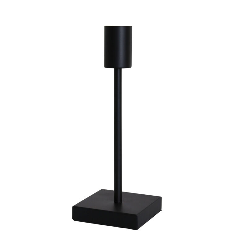 Trendy zwarte metalen tafellamp Mexlite Minimalics - Afbeelding 5