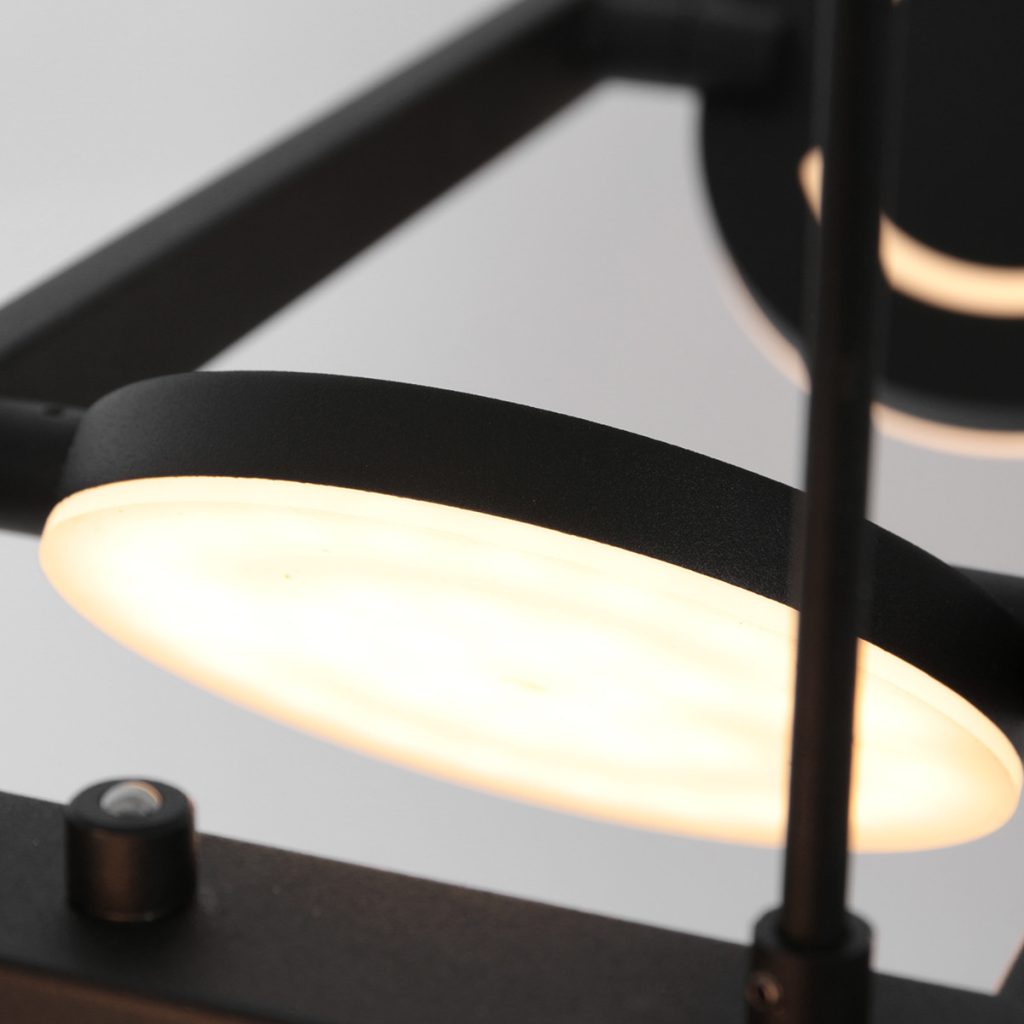 Moderne hanglamp zwart metaal Steinhauer Soleil - Afbeelding 17