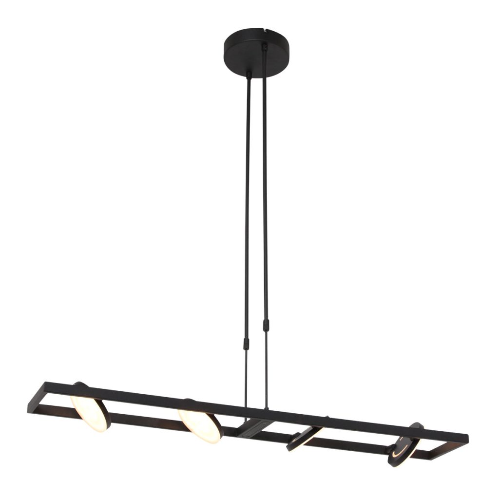 Moderne hanglamp zwart metaal Steinhauer Soleil - Afbeelding 9