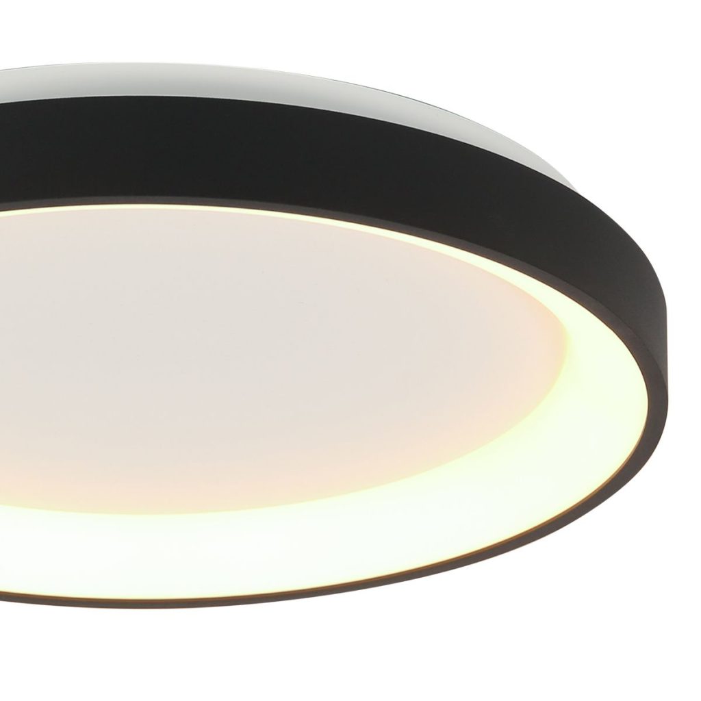 Modern Zwart Rond LED Plafondlamp Steinhauer Ringlede - Afbeelding 4