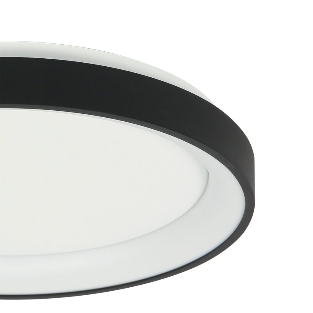 Modern Zwart Rond LED Plafondlamp Steinhauer Ringlede - Afbeelding 5