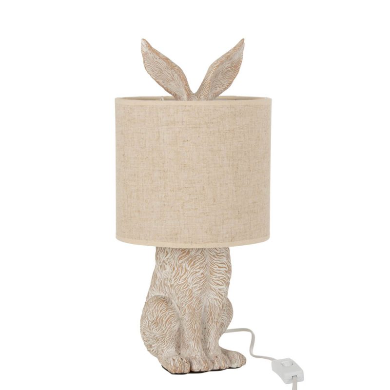 Moderne beige tafellamp haas Jolipa Rabbit poly - Afbeelding 2