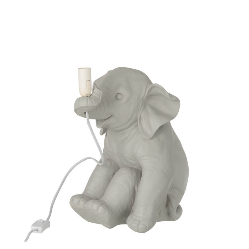 Moderne beige tafellamp olifant Jolipa Elephant poly - Afbeelding 2