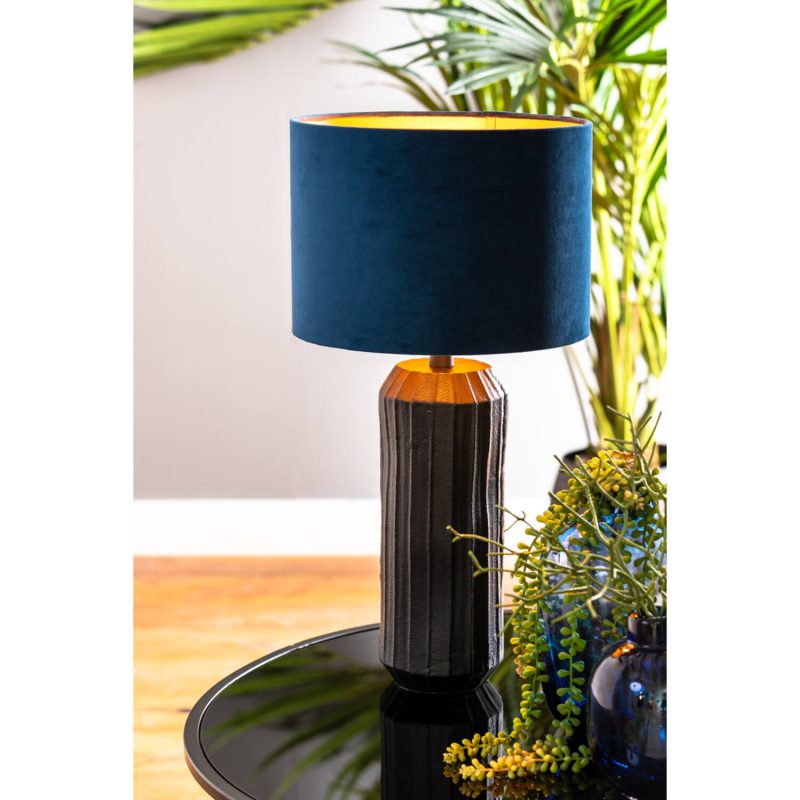 light&living-kap-velours-blauw-textiel-ø30cm-e27-2230047-1