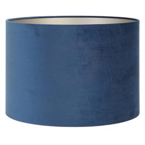 moderne-blauwe-ronde-lampenkap-met-zilver-light-and-living-velours-2240047