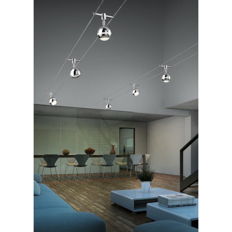 Moderne bol spot chroom Baloubet - Afbeelding 3