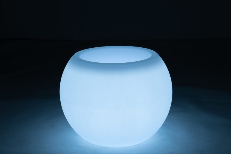 Moderne bolvormige witte tafellamp Jolipa Flowerpot - Afbeelding 3