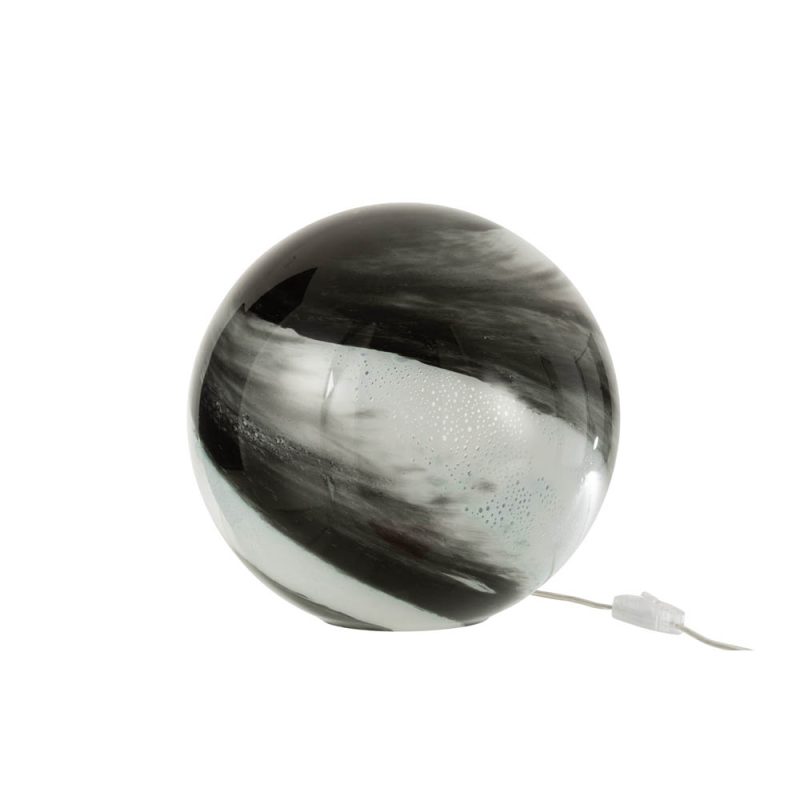 moderne-bolvormige-zwart-gemeleerde-tafellamp-jolipa-dany-11112-1