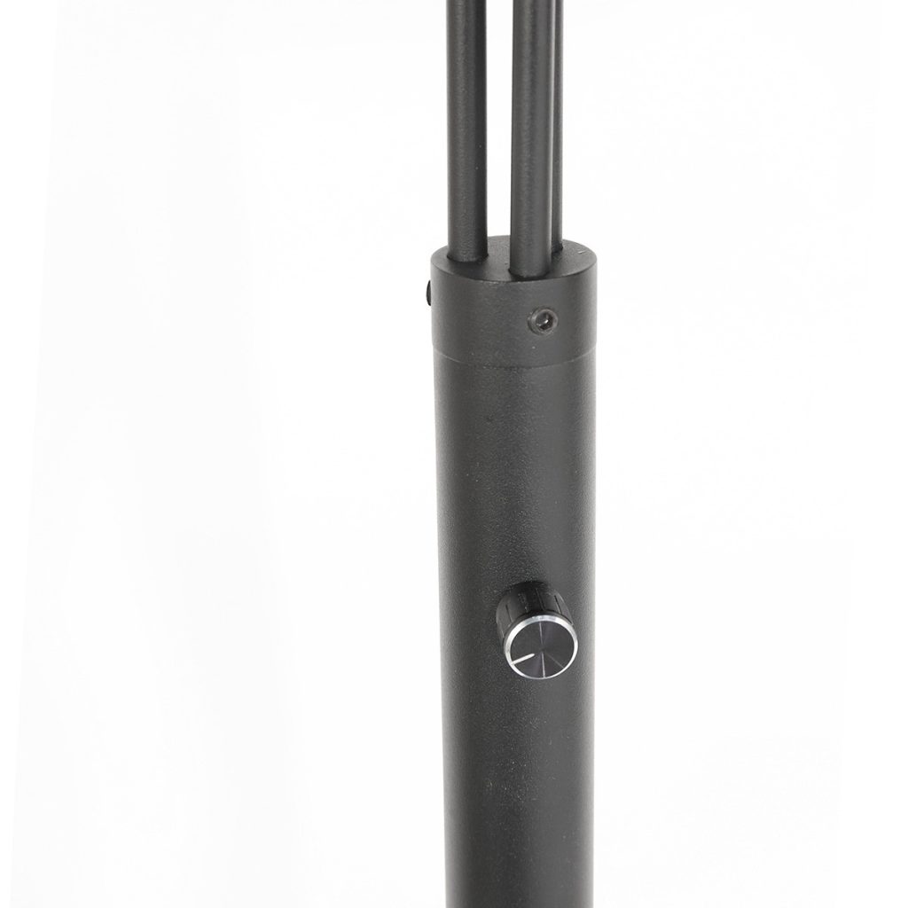 moderne-booglamp-met-bruine-kappen-vloerlamp-steinhauer-sparkled-light-grijs-en-zwart-3826zw-3