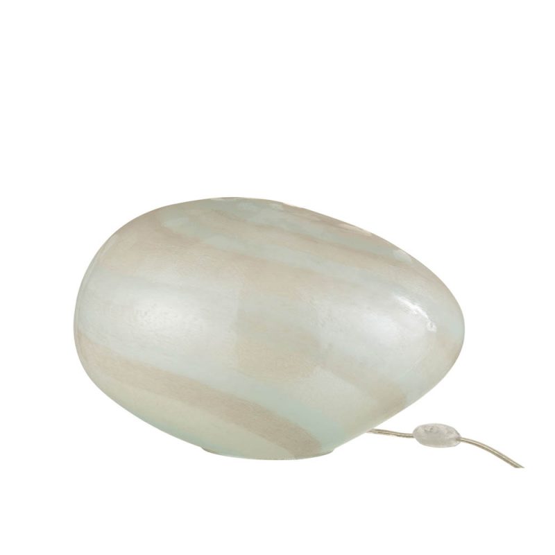 Moderne bruin met groene tafellamp Jolipa Pearl - Afbeelding 2