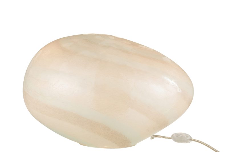 Moderne bruin met groene tafellamp Jolipa Pearl - Afbeelding 3