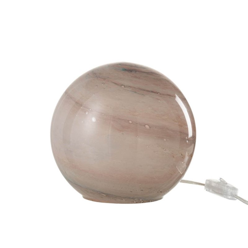 Moderne bruine bol tafellamp Jolipa Dany - Afbeelding 2