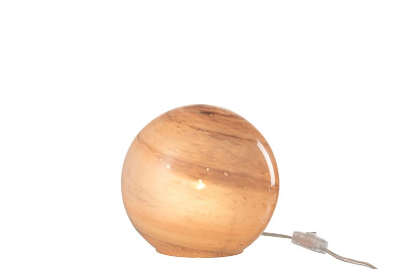 Moderne bruine bol tafellamp Jolipa Dany - Afbeelding 3