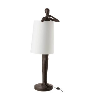 moderne-bruine-tafellamp-mensfiguur-jolipa-man-poly-11986-1