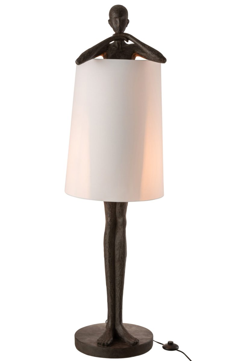 moderne-bruine-tafellamp-mensfiguur-jolipa-man-poly-11986-5