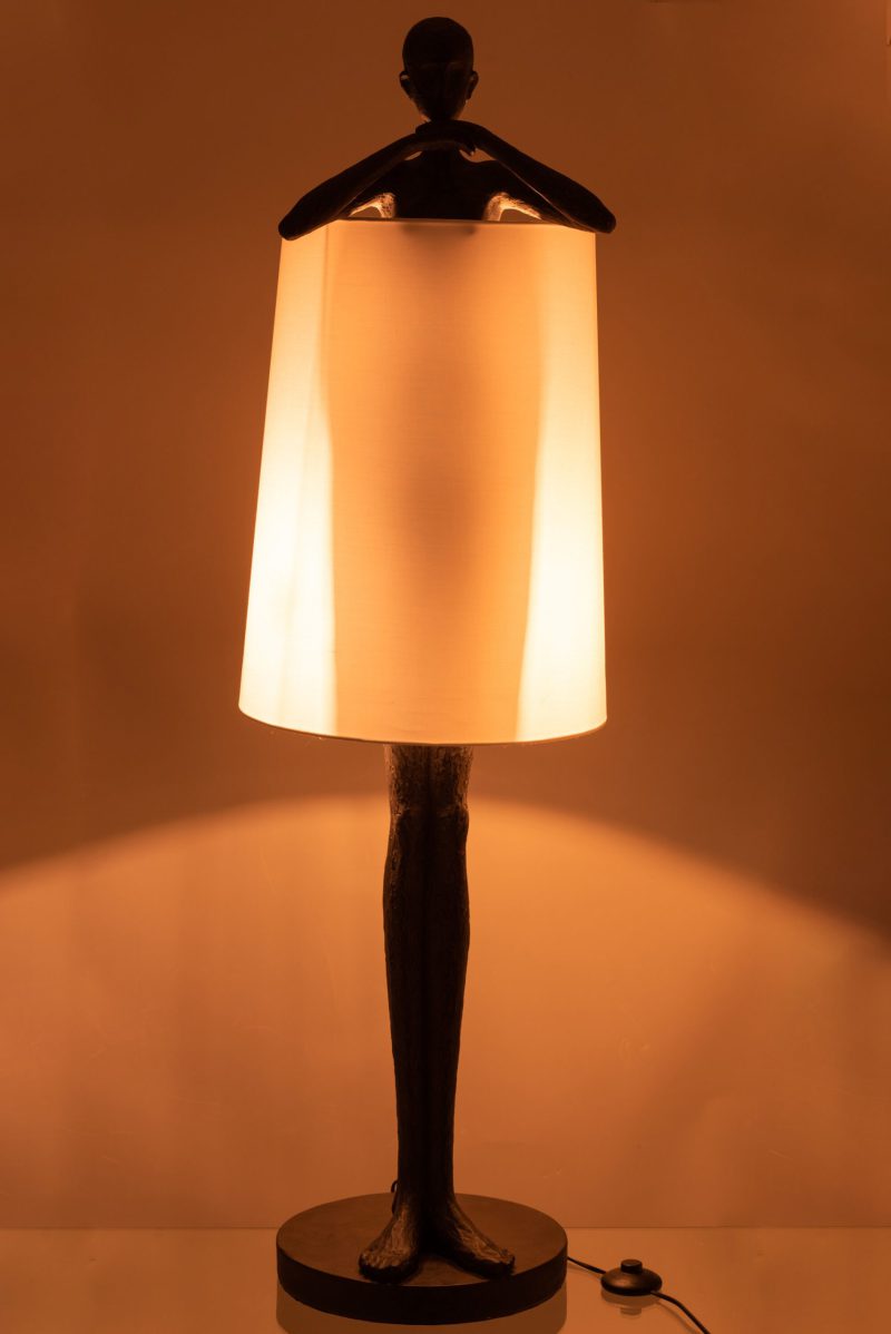 Moderne bruine vloerlamp mensfiguur Jolipa Man poly - Afbeelding 7