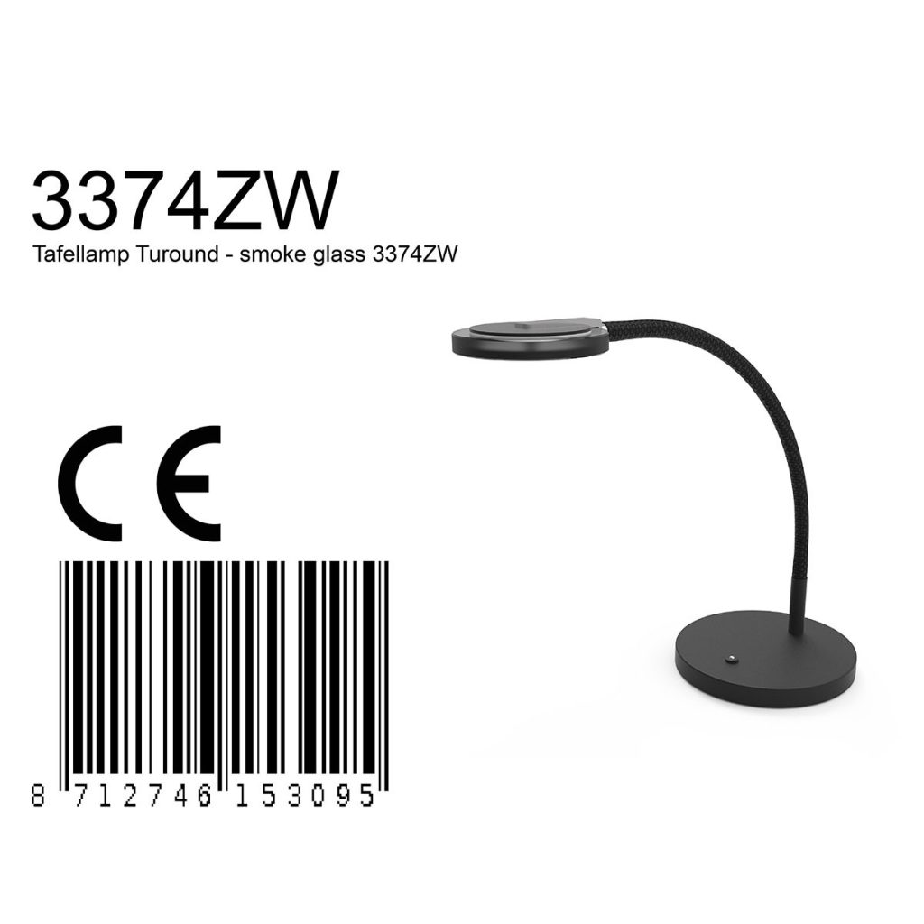 Moderne bureaulamp met mat glas Steinhauer Turound - Afbeelding 7