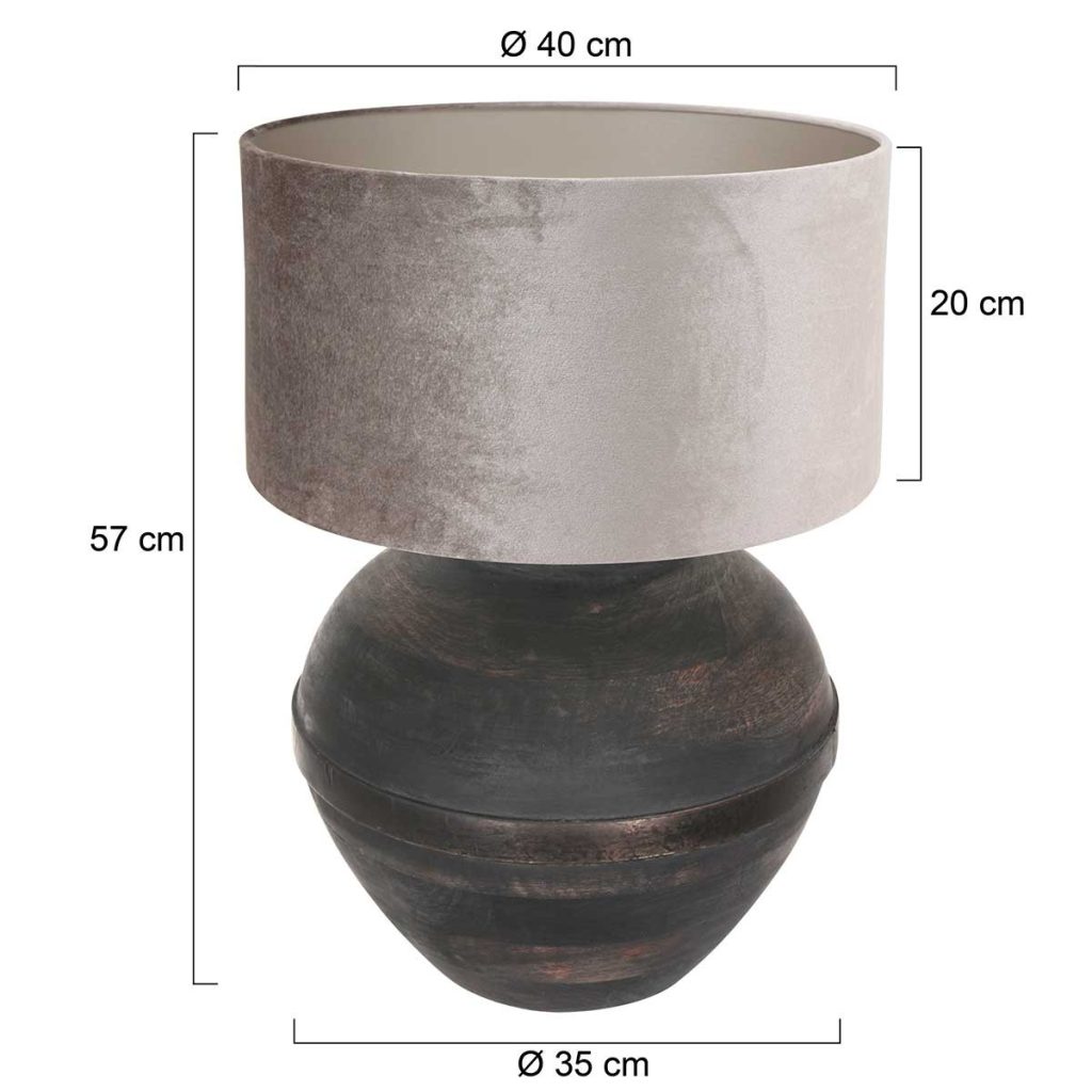 annelighting-tafellamp-lyons-zwart-houtveloursstof-ø40cm-e27-3469zw-1