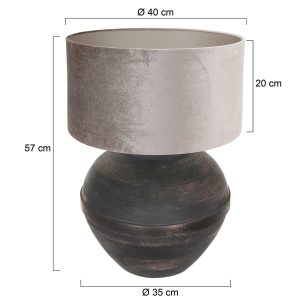 annelighting-tafellamp-lyons-zwart-houtveloursstof-ø40cm-e27-3469zw-1