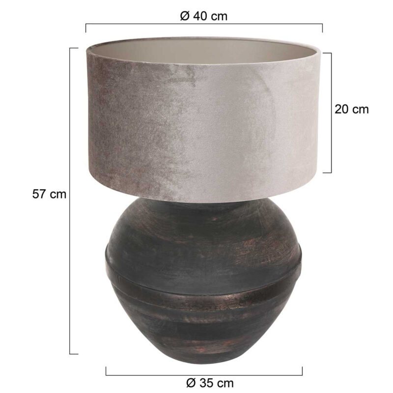 annelighting-tafellamp-lyons-zwart-houtveloursstof-ø40cm-e27-3469zw-1