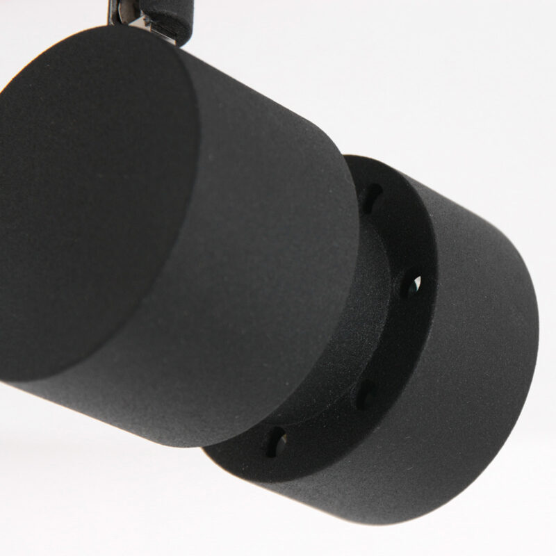 Moderne zwarte metalen spot Steinhauer Natasja led - Afbeelding 3