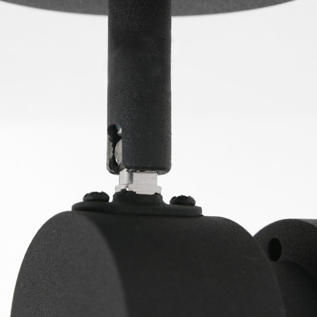 Moderne zwarte metalen spot Steinhauer Natasja led - Afbeelding 4