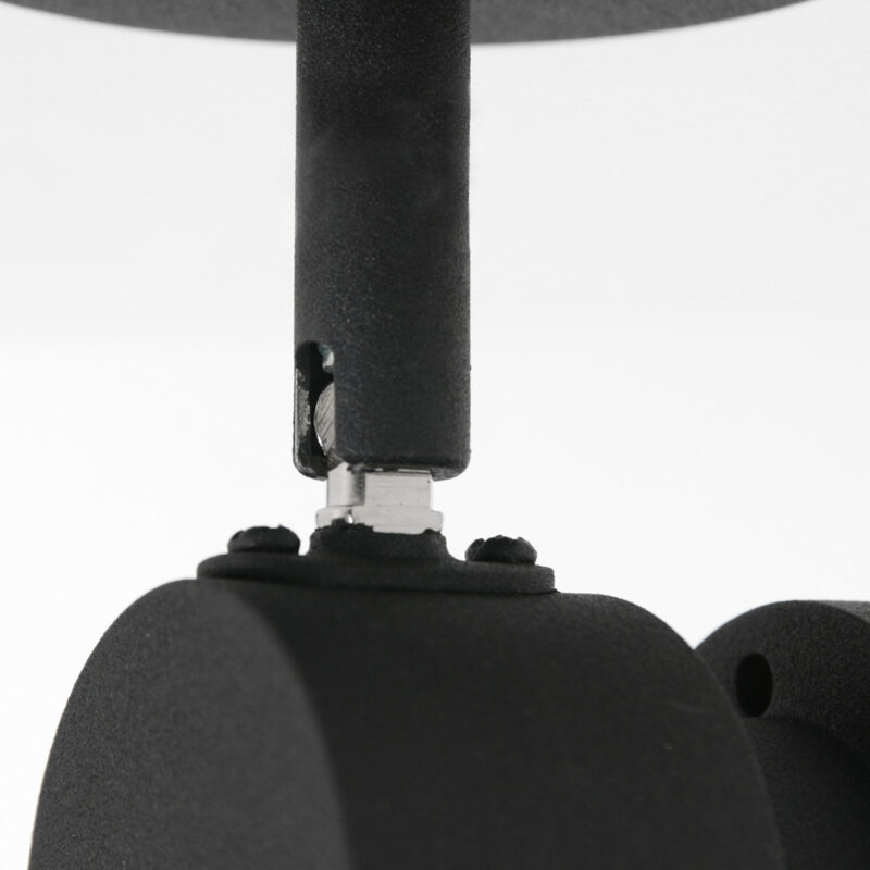 Moderne zwarte metalen spot Steinhauer Natasja led - Afbeelding 4