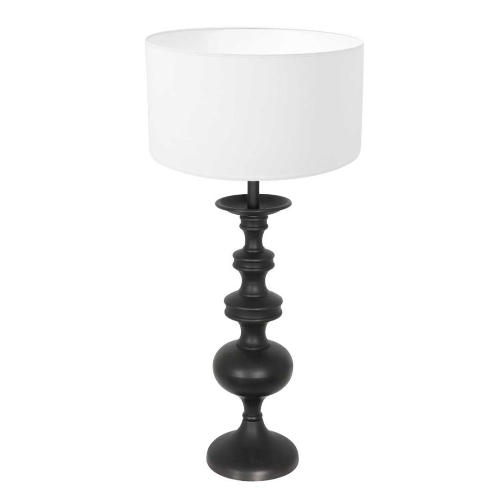 annelighting-tafellamp-lyons-zwart-houtlinnen-ø40cm-e27-3482zw-1