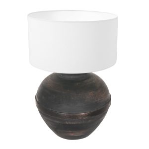 annelighting-tafellamp-lyons-zwart-houtstof-ø40cm-e27-3468zw-1