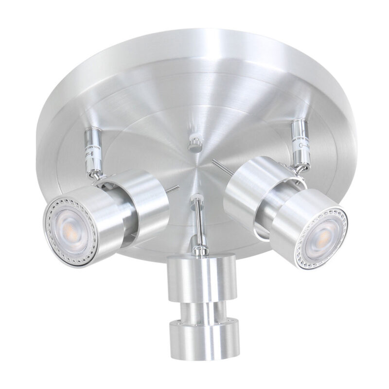 Moderne metalen stalen plafonnière Steinhauer Natasja led - Afbeelding 2