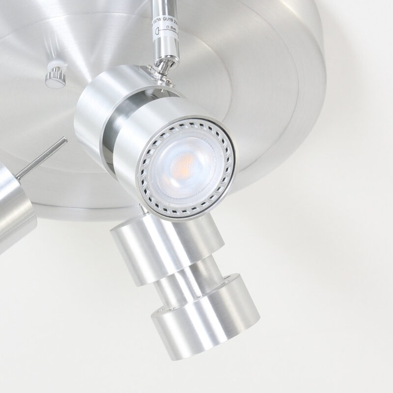 Moderne metalen stalen plafonnière Steinhauer Natasja led - Afbeelding 9