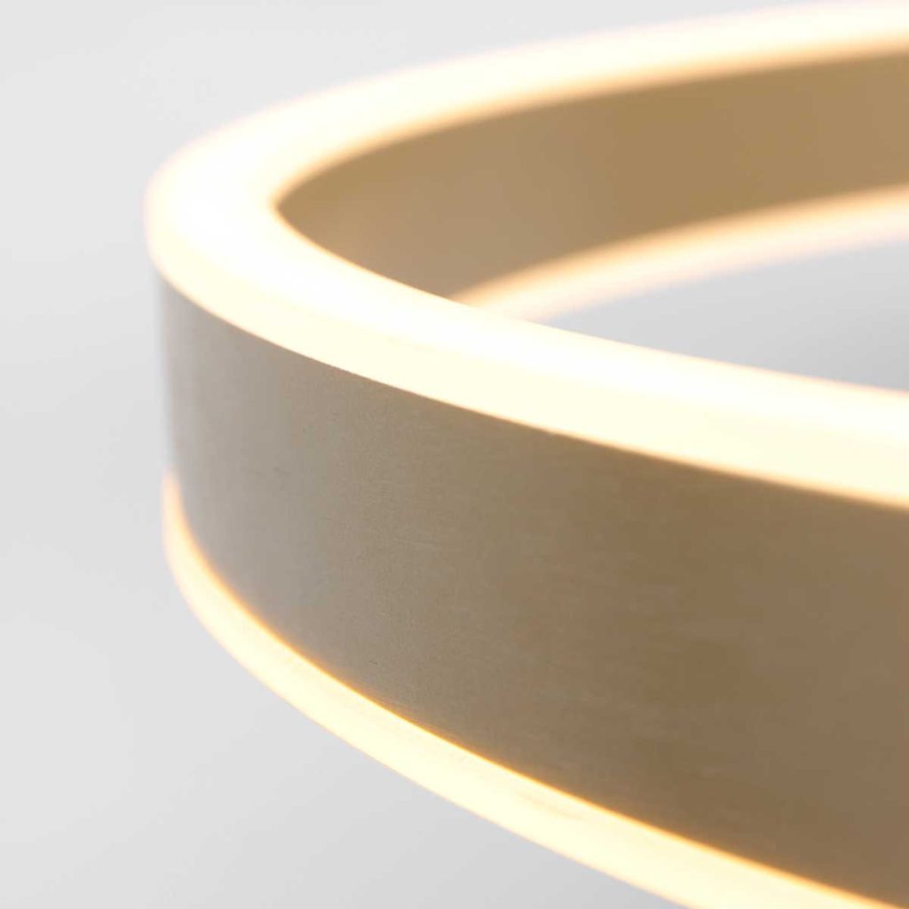 Ringvormige design hanglamp goud Steinhauer Ringlux - Afbeelding 11