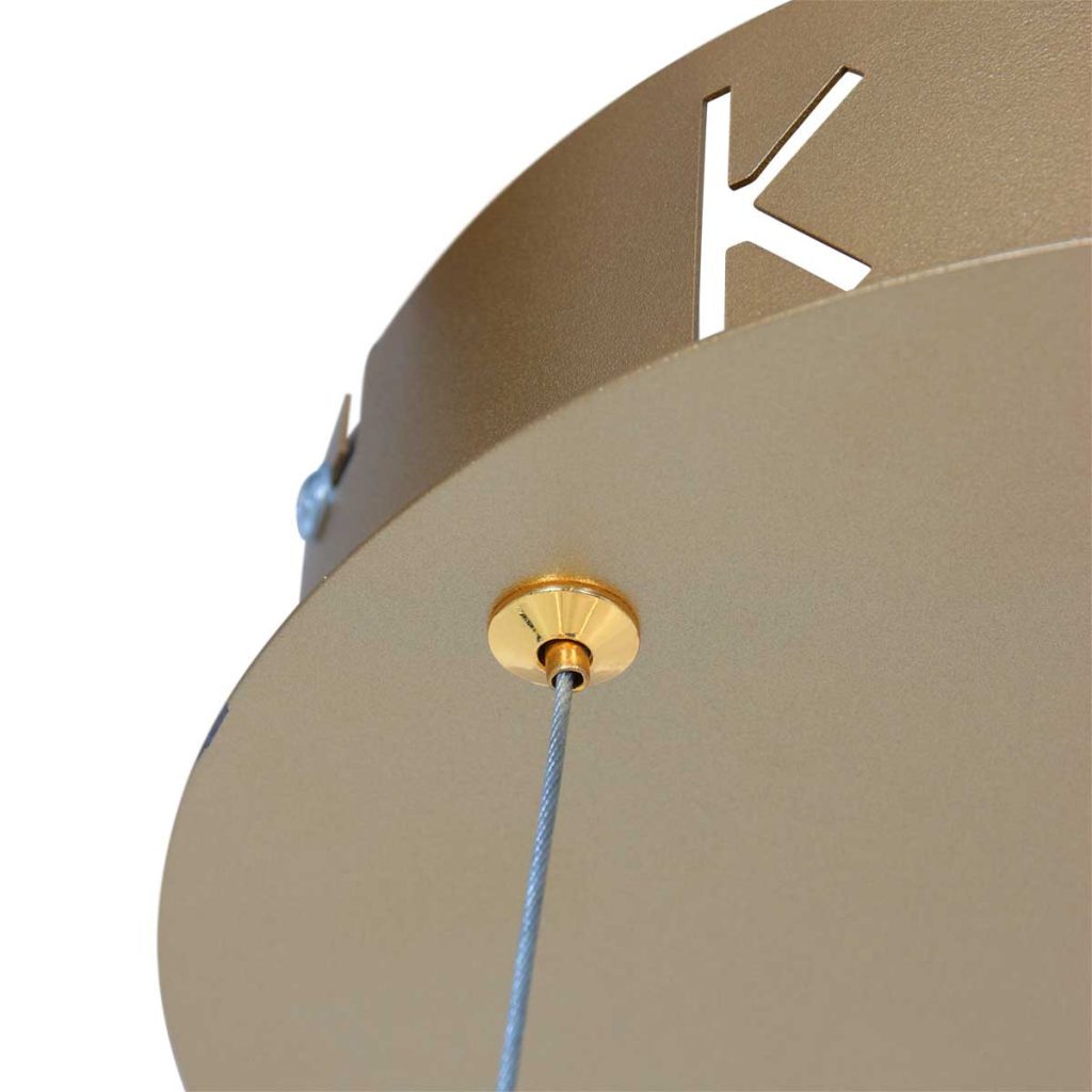 Ringvormige design hanglamp goud Steinhauer Ringlux - Afbeelding 14