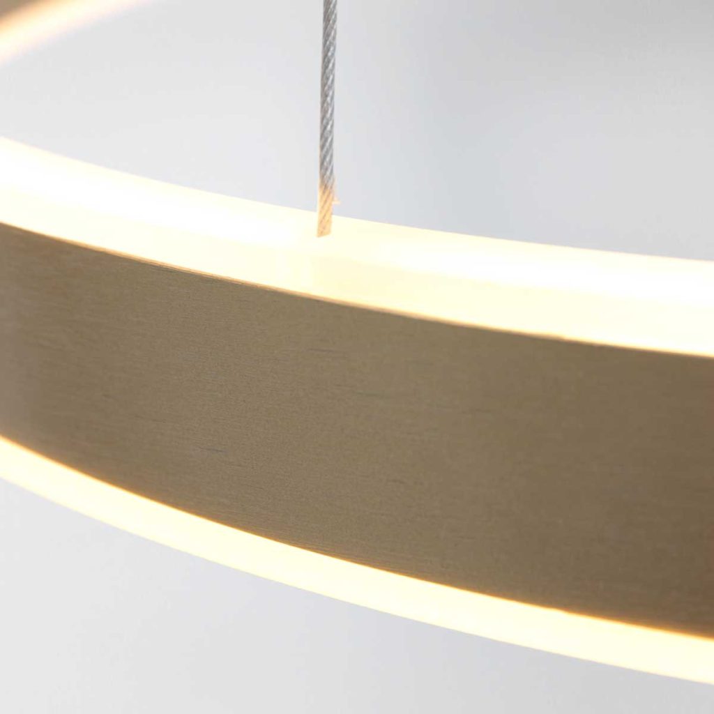 Ringvormige design hanglamp goud Steinhauer Ringlux - Afbeelding 5