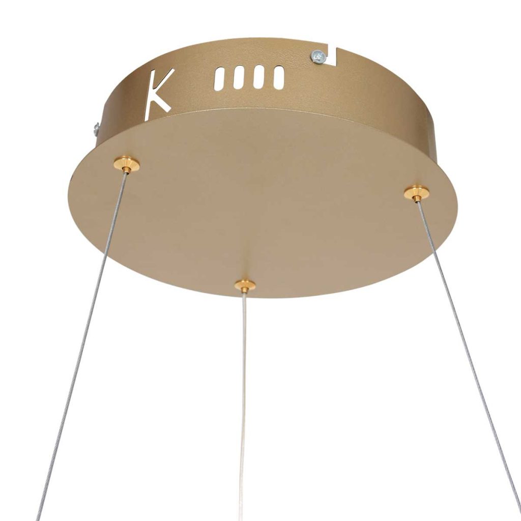 Ringvormige design hanglamp goud Steinhauer Ringlux - Afbeelding 6