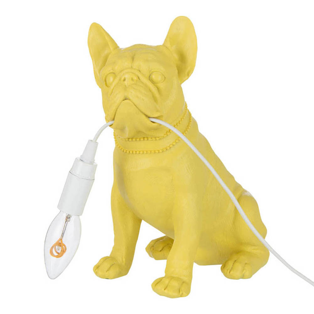 moderne-gele-tafellamp-hond-jolipa-bulldog-poly-32516