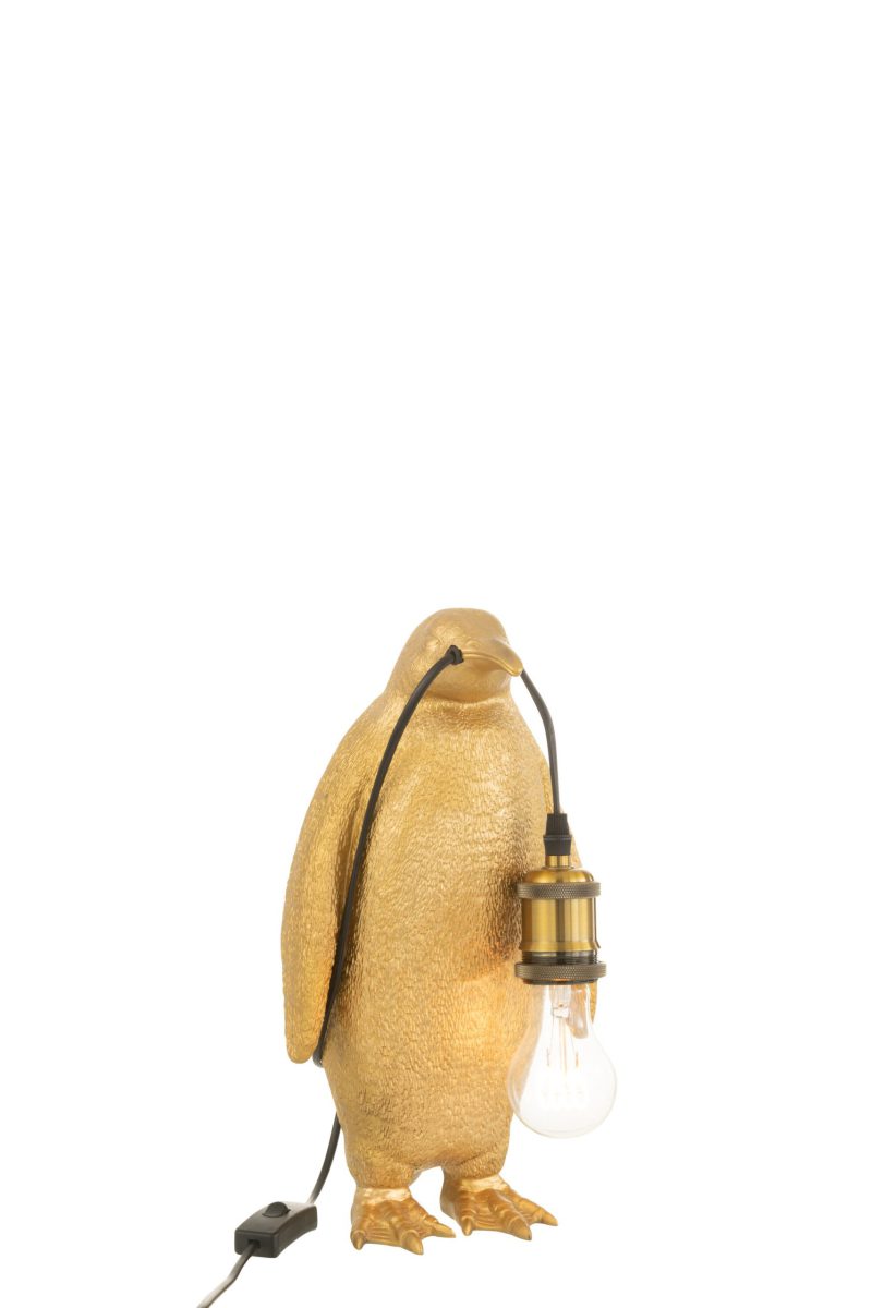 Moderne gouden pinguïn tafellamp Jolipa Penguin poly - Afbeelding 3