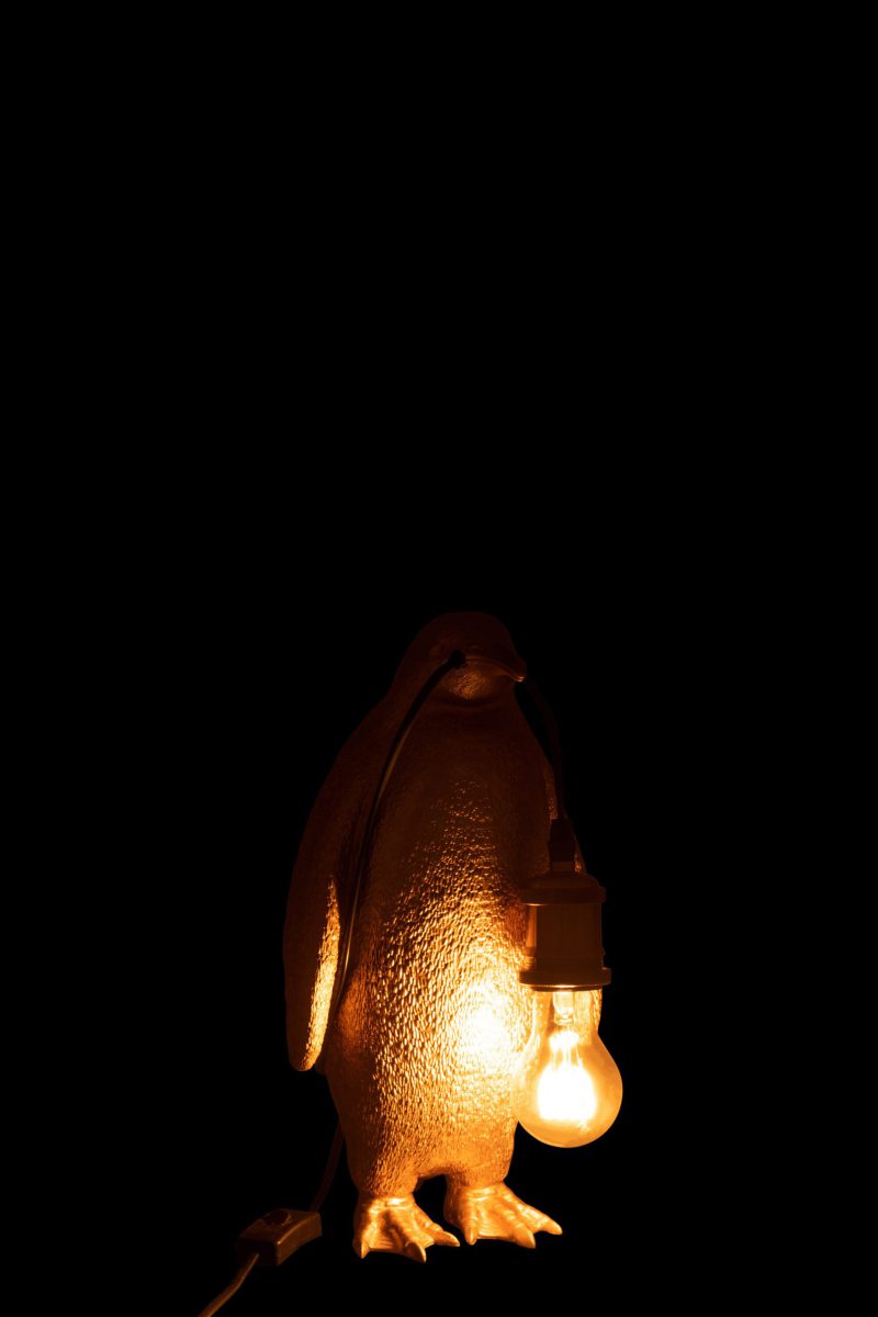 Moderne gouden pinguïn tafellamp Jolipa Penguin poly - Afbeelding 4